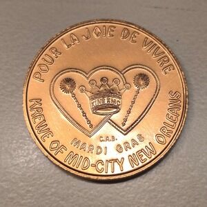 Krewe of Mid City Mardi Gras Doubloon 1776 Colonels 200 Years Liberty Coin